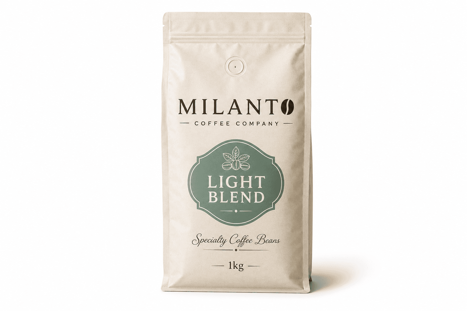 Milanto Coffee branded coffee bag